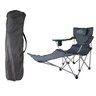 Cadeira de Camping Dobravel Retratil Praia Portatil Verao com Apoio de Braços e Pernas Piquenique Bo - 7