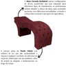 Maca Estofada Reclinável Sobrancelhas Cílios Veludo Beatriz Cor:bordô - 5