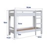Beliche Infantil Slim Bi020 Linha Infanto Completa Móveis - Branco - 3