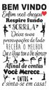Ver imagem 2 de Adesivo de Parede Decorativo Frase Motivacional Bem Vindo Yoga