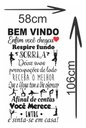 Ver imagem 3 de Adesivo de Parede Decorativo Frase Motivacional Bem Vindo Yoga