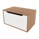 Ver imagem 5 de Gabinete Banheiro Suspenso 60cm com 1 Porta Multimóveis CR10123 Amêndoa/Branco