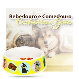 bebedouro comedouro portátil comedor caes cachorro pet Tobby - 2