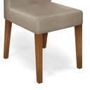 Ver imagem 7 de Conjunto Sala de Jantar 4 Cadeiras Tampo sem Vidro Dj Móveis Kiara Freijó Quartzo Yasmin Veludo Kraf