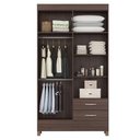 Ver imagem 3 de Guarda Roupa Solteiro Astro com Cômoda Montevidéu Café Touch - Demóbile
