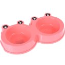Ver imagem 1 de Comedouro Duplo Funny Cães e Gatos 27x15x4cm Rosa
