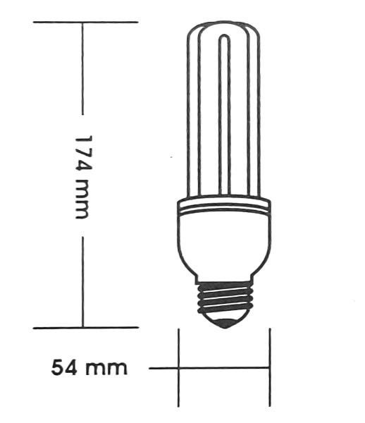 Lâmpada Fluorescente Compacta Rcg Luz Amarela Nova 127V 26W - 2