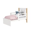 Ver imagem 3 de Berço Tom com Pés em Madeira Natural - Branco