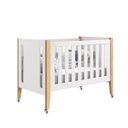 Ver imagem 1 de Berço Tom com Pés em Madeira Natural - Branco