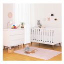 Ver imagem 1 de Kit Quarto Infantil Theo Branco - Berço + Cômoda