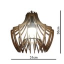 Ver imagem 2 de Lustre Luminária Pendente de Madeira MDF Mod. Spider