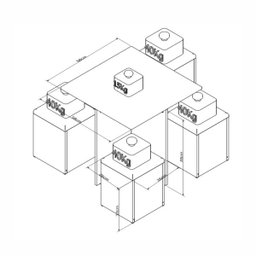 Conjunto Mesa Infantil 4 Banquetas Funny Branco/rosa Appunto - 6