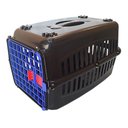 Ver imagem 5 de Caixa De Transporte Cães/Gatos Nº1 Preta Com Porta Azul