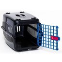 Ver imagem 2 de Caixa De Transporte Cães/Gatos Nº1 Preta Com Porta Azul