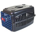 Ver imagem 4 de Caixa De Transporte Cães/Gatos Nº1 Preta Com Porta Azul