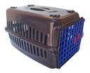 Ver imagem 1 de Caixa De Transporte Cães/Gatos Nº1 Preta Com Porta Azul