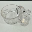 Ver imagem 4 de Potiche Decorativo de Cristal Transparente 10x10x10cm Tampa Enfeite Sala Mesa