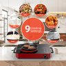 Gtkzw Cooktop Elétrico Portátil 1800w com Controle Touch e Botão (vermelho) - 7