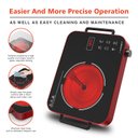 Ver imagem 5 de Gtkzw Cooktop Elétrico Portátil 1800w com Controle Touch e Botão (vermelho)