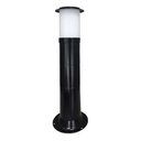 Ver imagem 1 de Poste Balizador Luminária Casa Sítio Jardim 50cm Preto