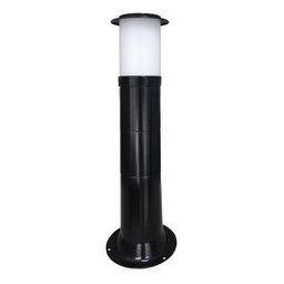 Poste Balizador Luminária Casa Sítio Jardim 50cm Preto - 1
