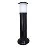 Poste Balizador Luminária Casa Sítio Jardim 50cm Preto - 1