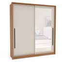 Ver imagem 4 de Guarda Roupa 180,1cm 2 Portas de Correr com Espelho 240853 Valência Politorno Móveis