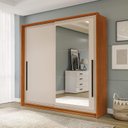 Ver imagem 1 de Guarda Roupa 180,1cm 2 Portas de Correr com Espelho 240853 Valência Politorno Móveis
