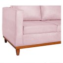 Ver imagem 5 de Sofá 3 Lugares Europa 180 cm Estilo Conforto e Elegância Suede Rosa Bebê - ADJ Decor