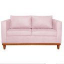 Ver imagem 4 de Sofá 3 Lugares Europa 180 cm Estilo Conforto e Elegância Suede Rosa Bebê - ADJ Decor