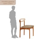 Ver imagem 3 de Conjunto com 2 Cadeiras Premium em Madeira Maciça Monaco Marrom/Turim/Imbuia