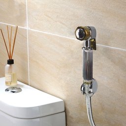 Ducha Higienica Luxo de mao Intimo ChuveirinhoSuporte Metal Cromo Banho Banheiro - 4