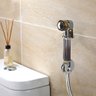 Ducha Higienica Luxo de mao Intimo ChuveirinhoSuporte Metal Cromo Banho Banheiro - 4