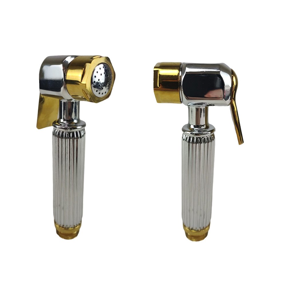 Ducha Higienica Luxo de mao Intimo ChuveirinhoSuporte Metal Cromo Banho Banheiro - 3