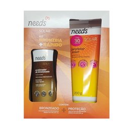 Kit Protetor Solar Needs Fps 30 200g + Acelerador Bronzeado 125ml - 2