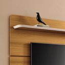 Ver imagem 5 de Painel Suspenso Decorativo Curv 1.8 Tv até 70 Polegadas Cinamomo/offwhite G26 - Hb Móveis