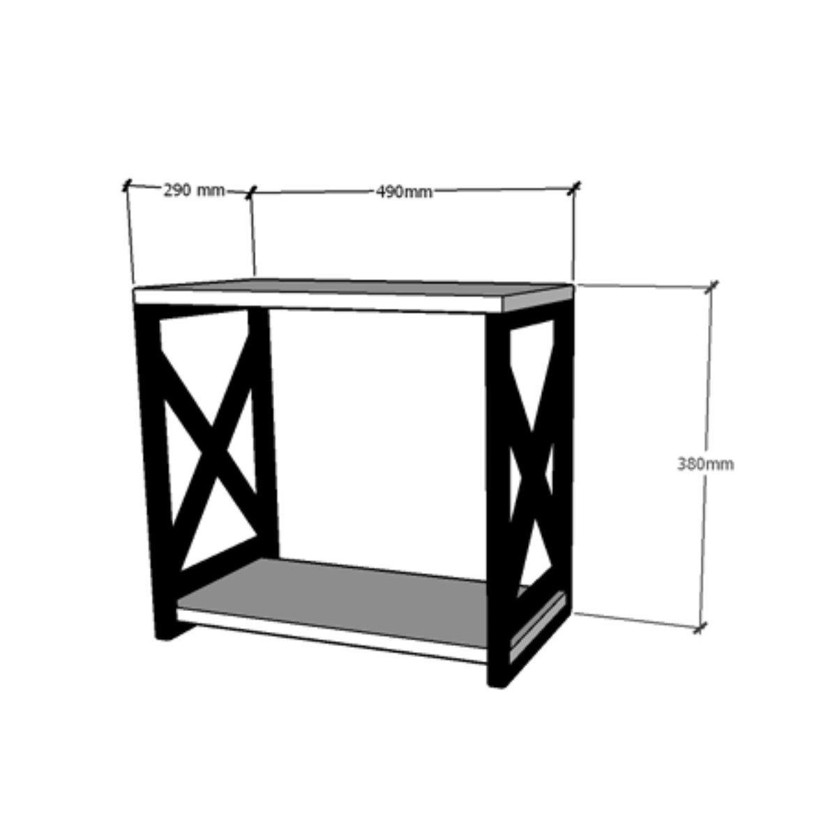 Gabinete para Banheiro Pinus Amadeirado Não Enferruja - 3