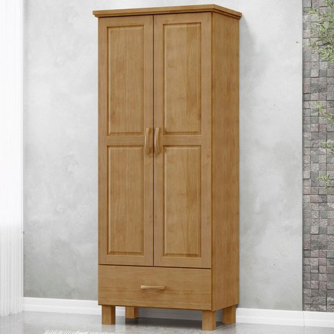 Guarda Roupa Solteiro 82cm 2 Portas 1 Gaveta Renzo Freijó F07 - Mpozenato