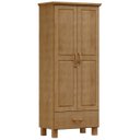 Ver imagem 2 de Guarda Roupa Solteiro 82cm 2 Portas 1 Gaveta Renzo Freijó F07 - Mpozenato