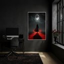 Ver imagem 1 de Quadro Exu- Divindade Orixá da Umbanda - 70x50cm:moldura Branca