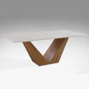 Ver imagem 1 de Mesa Se Jantar Versus 180cm X 100c Laca Branca