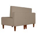 Ver imagem 3 de Poltrona Decorativa Alice Pés Trapézio Suede Capuccino - Ds Estofados