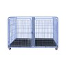 Canil Gaiola Modular 5 Lugares Cães Cachorro Pet Shop Tosa Cor:Azul - 2