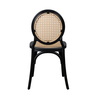 Kit 4 Cadeiras Medalhão Rattan Empilhável Polipropileno Sala Cozinha Jantar Estar - Mercado Cadeiras - 5