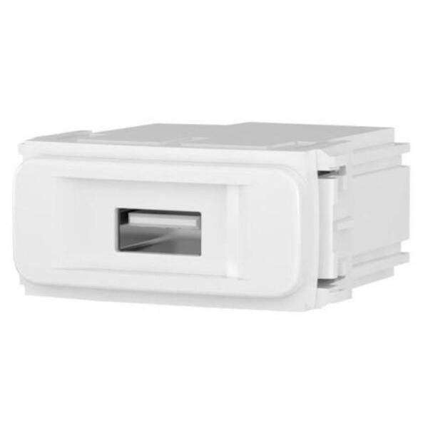 Kit 10 Módulo Carregador Usb Branco Compose Weg - 1