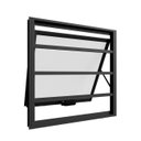 Ver imagem 1 de Janela Maxim-Ar com Grade 80CMX60CM em Alumínio Preto com Vidro – Vitrolar
