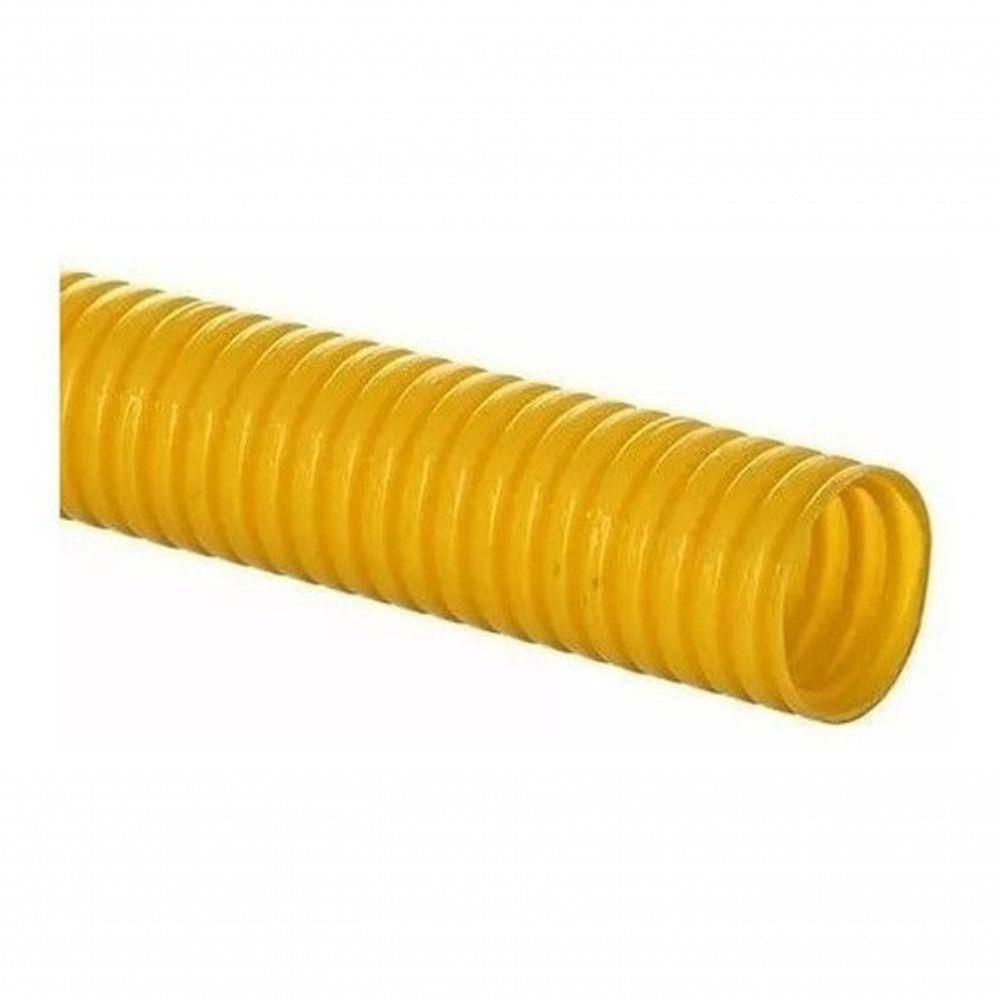 50 Metro de Eletro Duto Conduíte Corrugado Amarelo 3-4 Cinz - 2