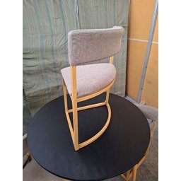 Mesa de Jantar Minimalista com 4 Cadeiras Compacta 90cm:base Das Cadeiras Imitação de Madeira com Te - 10