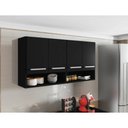Ver imagem 2 de Armário Aéreo para Cozinha 4 Portas Bulgária Casa Mobília Movelaria