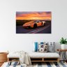 Quadro Decorativo Tela Canvas Conceito Lamborguine Laranja - 200x120 Cm - 5